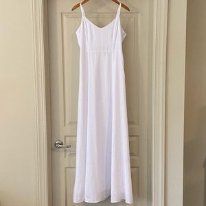 White Summery Maxi Dress Size 4